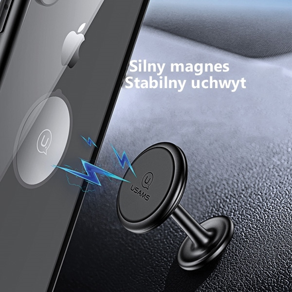 USAMS Supporto cruscotto magnetico adesivo regolabile in piedi rosso