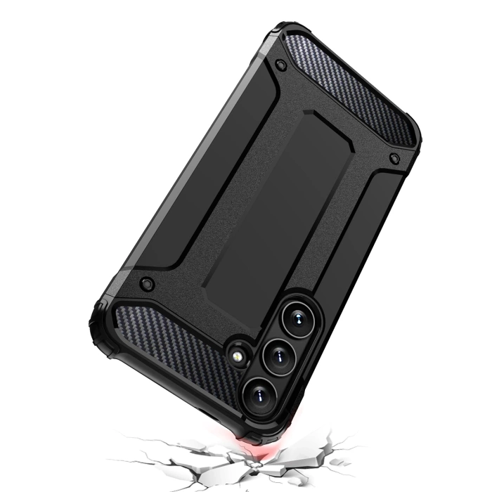 Hybrid Armor Case for Samsung Galaxy S25 Hybrid Armored Case - Black