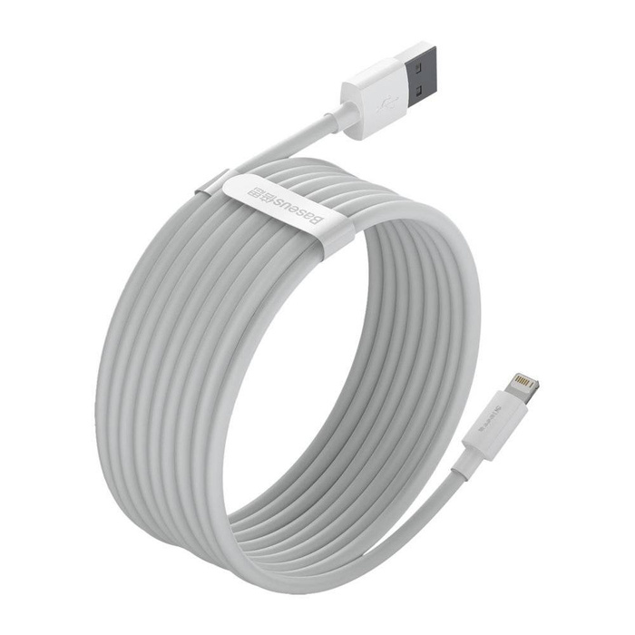Cavo USB Baseus 2x - Ricarica rapida Power Delivery 1,5 m bianco ( Lightning -02)
