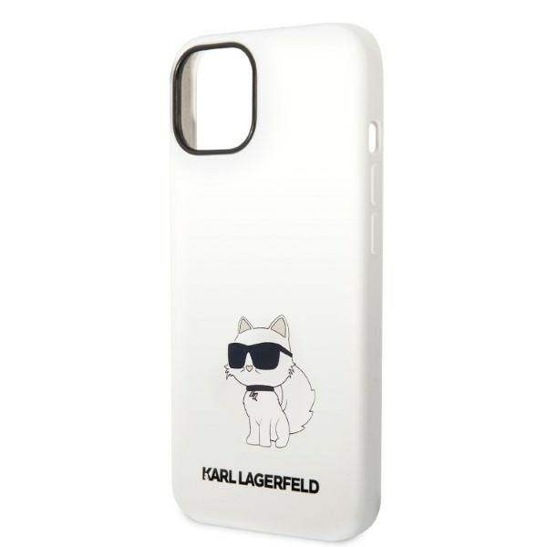 Karl Lagerfeld KLHMP14MSNCHBCH iPhone 14 Plus 6,7" hardcase white/white Silicone Choupette MagSafe