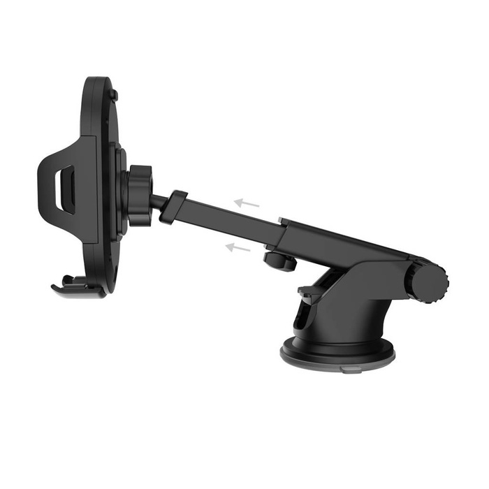 Dudao Gravity Car Mount Dashboard Windshield Phone Bracket Holder black (new F2S black)