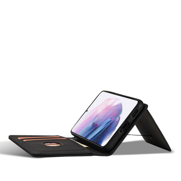 Pouzdro na magnetické karty pro Samsung Galaxy S22 + (S22 Plus) Pouch Wallet Card Holder Black