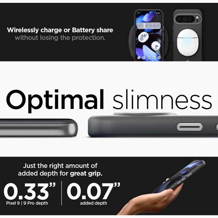 Spigen ENZO ARAMID GOOGLE PIXEL 9 PRO XL MATTE BLACK