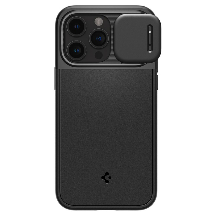 Coque iPhone 15 Pro Max Spigen Optik Armor Mag MagSafe Noir Case