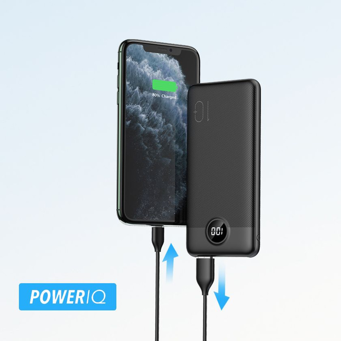 Powerbank Veger L10S (W1105PD) PD QC3.0 2A 20W 10000 mAh czarny