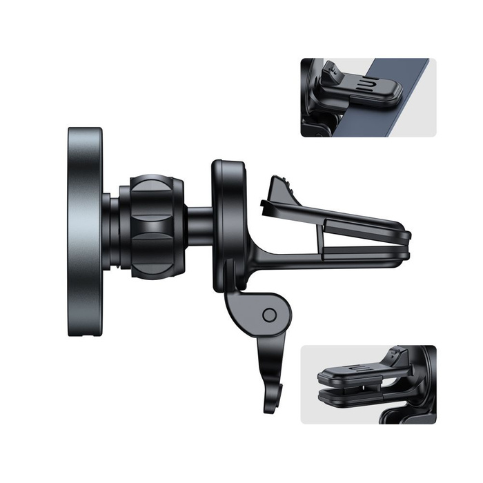 TECH-PROTECT MM15W-V5 MagNETIC MagSafe VENT CAR MOUNT WIRELESS CHARGER 15W BLACK