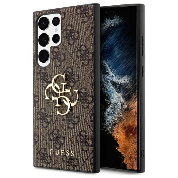 Hülle Guess GUHCS23L4GMGBR S23 Ultra S918 braun/braun hartcase 4G Big Metal Logo Case