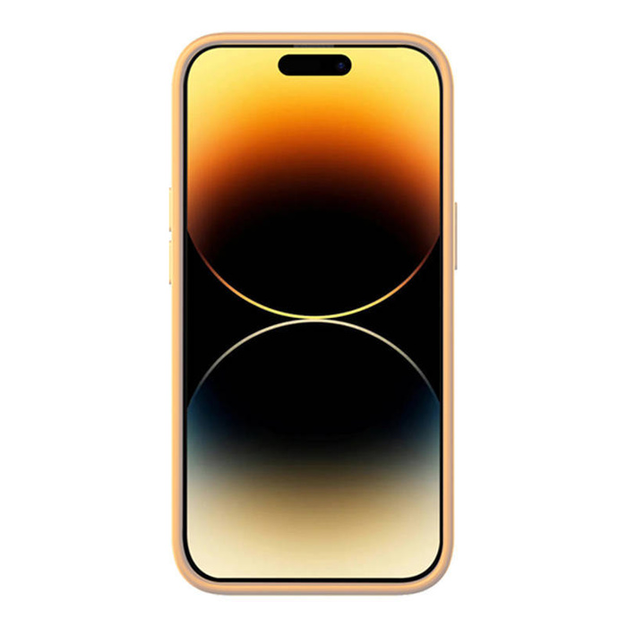 Baseus Liquid Silica iPhone 14 Pro Max Tok, üvegfólia és tisztító készlet (sárga)
