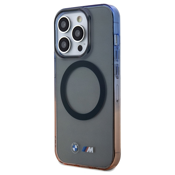 Hülle BMW BMHMP15XHTGE iPhone 15 Pro Max 6,7" grau/grau hartcase Gradient Bumper MagSafe Case