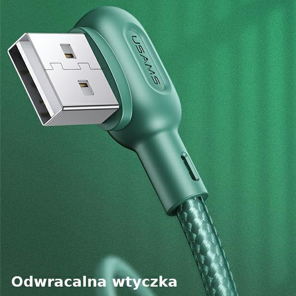 Cavo Angolare USAMS USB-A MicroUSB U57 1.2m 2A Verde