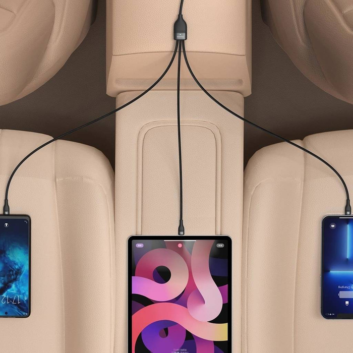 [APRÈS RETOUR] Baseus Flash Series II USB Type C / USB Type A - USB Type C / Lightning / micro USB 100 W 1,5 m noir (CASS030201)