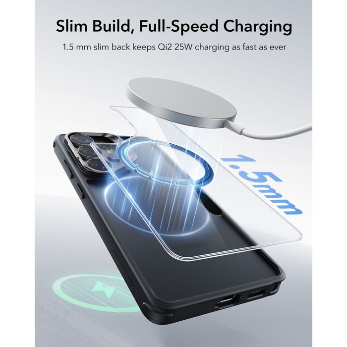 ESR CLASSIC HYBRID KICKSTAND MagSafe GALAXY S26 ULTRA CLEAR/BLACK