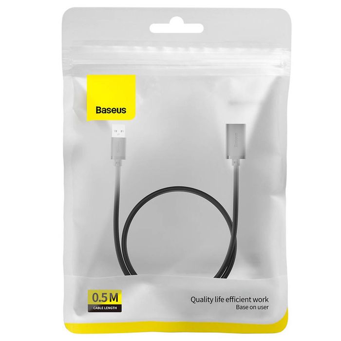 Prodlužovací kabel USB 2.0 0,5m Baseus AirJoy Series - černý