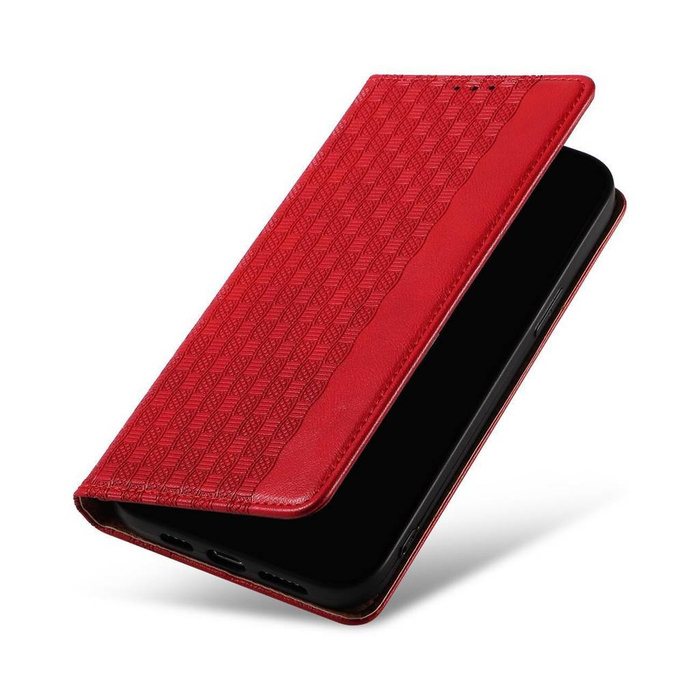 Magnet Strap Case for Samsung Galaxy S23 Flip Wallet Mini Lanyard Stand Red