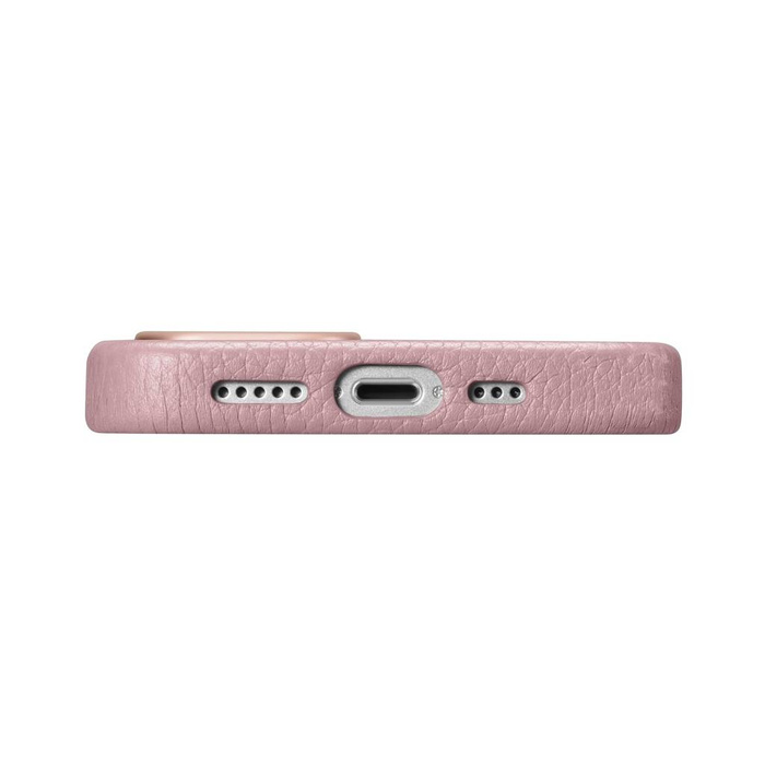 iCarer Litchi Premium Leather Case iPhone 14 Plus Étui en cuir magnétique avec MagSafe rose (WMI14220711-PK)