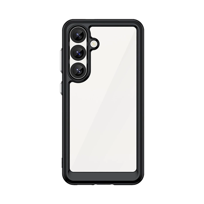 Outer Space Case Silikonhülle mit Gelrahmen für Samsung Galaxy S25 – Schwarz