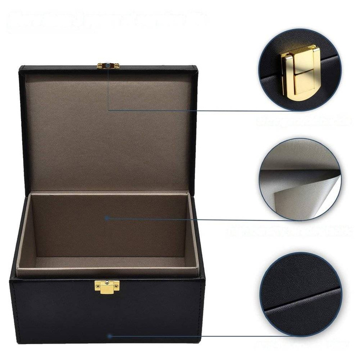 Signal blocking chest Radio blocking Faraday Box for car keys smartphone black 