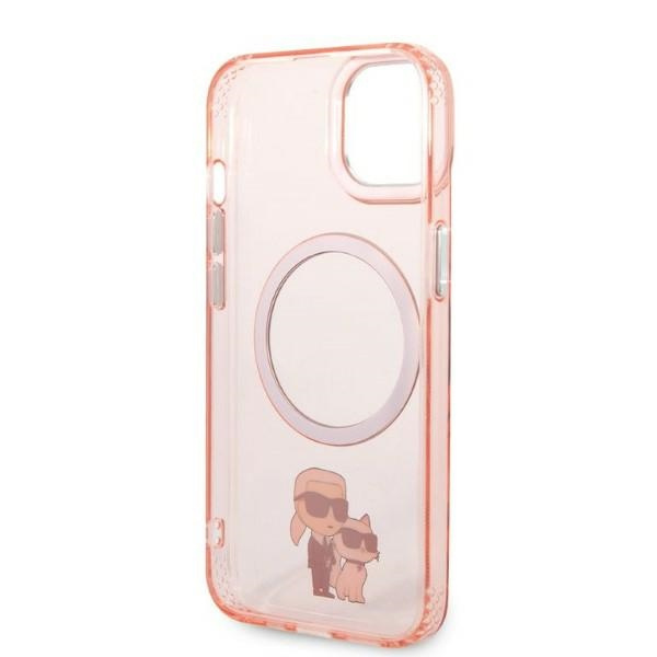 Karl Lagerfeld KLHMP14SHNKCIP iPhone 14 6,1" hardcase pink/pink Iconic Karl&amp;Choupette MagSafe