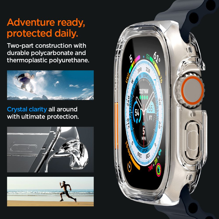 Obal Spigen Ultra Hybrid Apple Watch Ultra (49 mm) Crystal Clear Case