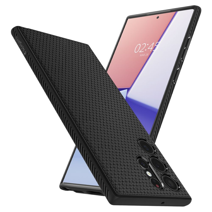 Coque Spigen S22 ULTRA Liquid Air MATTE Noir Case