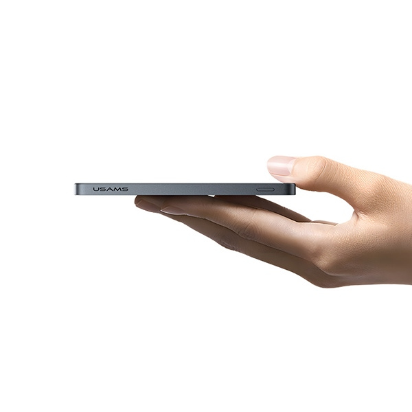 USAMS Powerbank indukcyjny 5000mAh 20W    PD Fast Charge szary/tarnish CY Series 5KCD23101 (US-CD231)