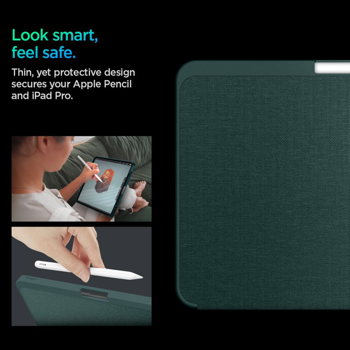 Spigen IPad URBAN FIT PRO 11 5 / 2024 MIDNIGHT GREEN