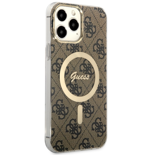 Case Guess GUHMP13XH4STW iPhone 13 Pro Max 6.7" brown/brown hardcase 4G MagSafe Case