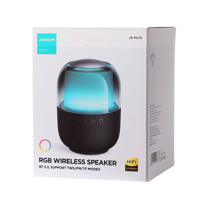 Joyroom inalámbrico Bluetooth 5.3 RGB negro (JR-ML05)