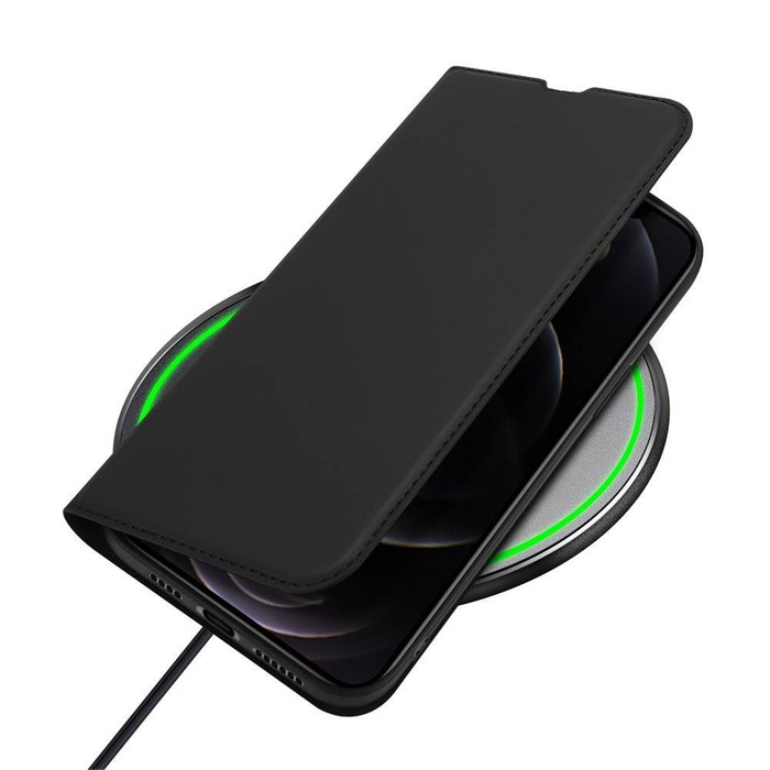 Dux Ducis Skin Pro Holster Flip Cover für iPhone 13 Pro Max schwarz