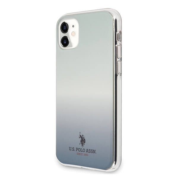 Coque US POLO Apple iPhone 11 Collection motif dégradé bleu Case