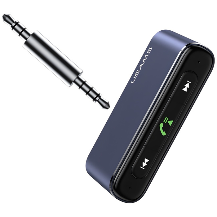 USAMS Bluetooth audio adapter 5.0 - 3.5mm jack gray/grey SJ519JSQ01 (US-SJ519)
