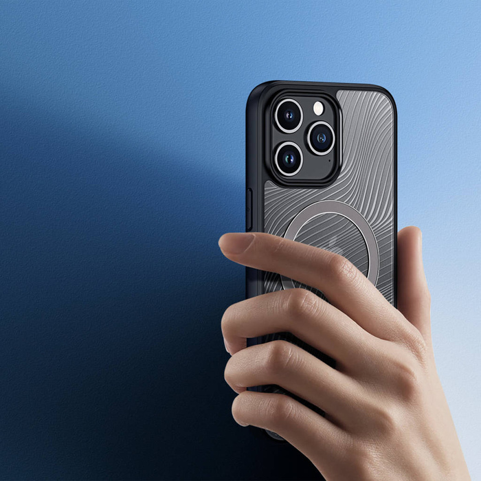 Coque blindée pour iPhone 15 Pro Max avec MagSafe Dux Ducis Aimo Mag - noire