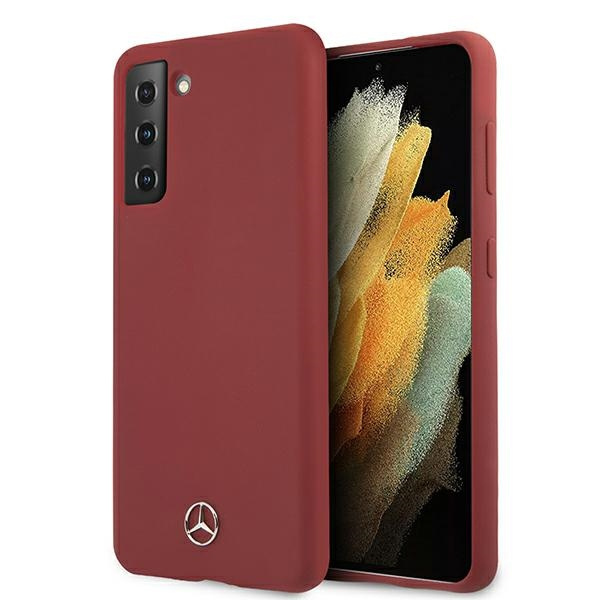  MERCEDES Samsung Galaxy S21 Silicone Line MEHCS21SSILRE Red Hardcase
