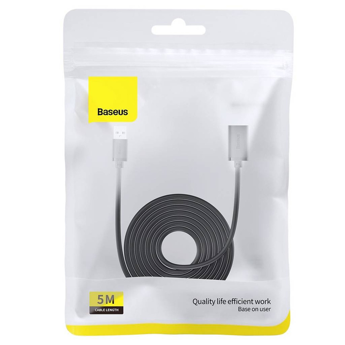 USB 3.0-Verlängerungskabel 5 m Baseus AirJoy-Serie – schwarz