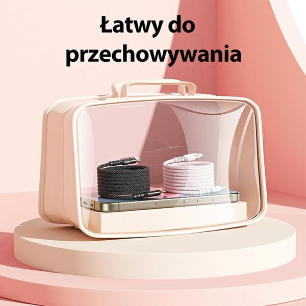 AWEI kabel CL-166T USB-C na USB-C magnetyczny czarny/black