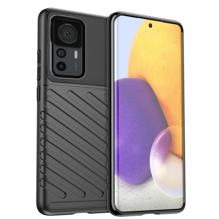 Thunder Case Hülle für Xiaomi 12T Pro / Xiaomi 12T Silikon Armor Case schwarz