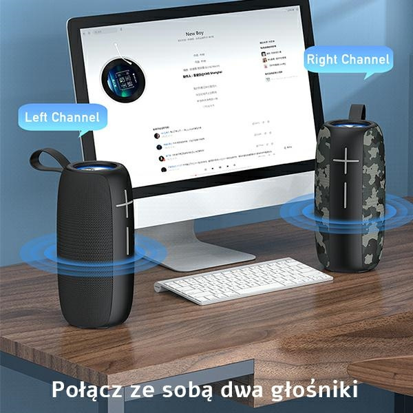 Altoparlante Bluetooth AWEI Y370 20W nero / nero