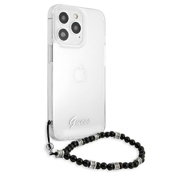 Telefontok GUESS Apple iPhone 13 Pro Max Black Pearl Clear Hardcase