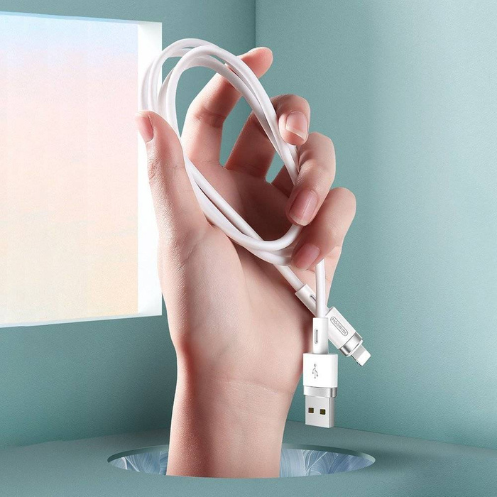 Joyroom câble USB - Lightning 2.4A 1.2m (S-1224N2 Blanc)