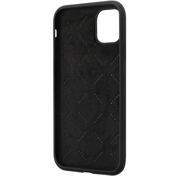 Coque Guess GUHCN614DGPK iPhone 11 / Xr 6.1" noir/noircase Silicone Logo Strass 4G Case