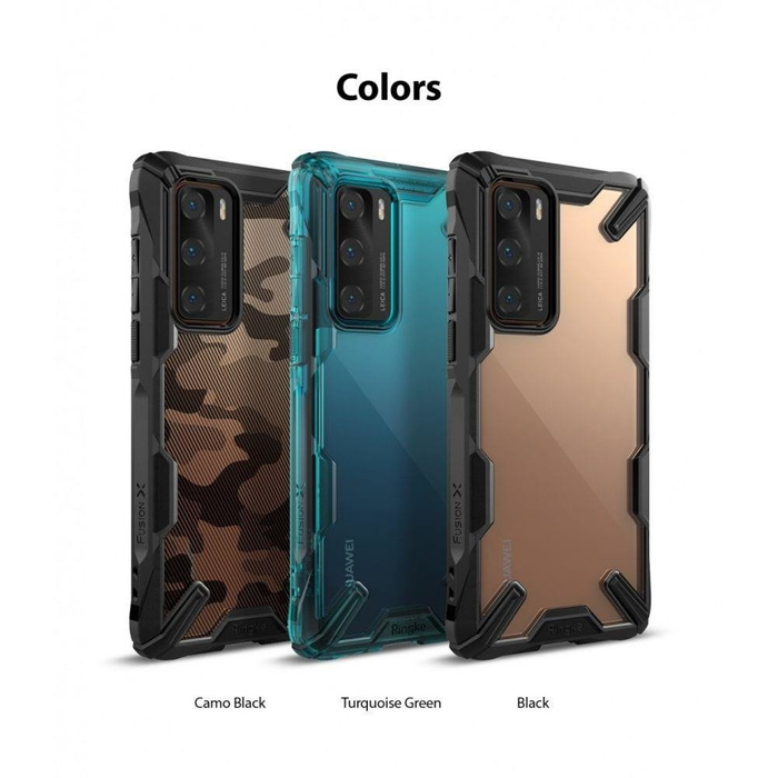  Funda RINGKE Fusion X Huawei P40 Camo Black