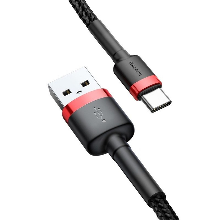 Câble USB-C Baseus Cafule 2A 2m rouge/noir