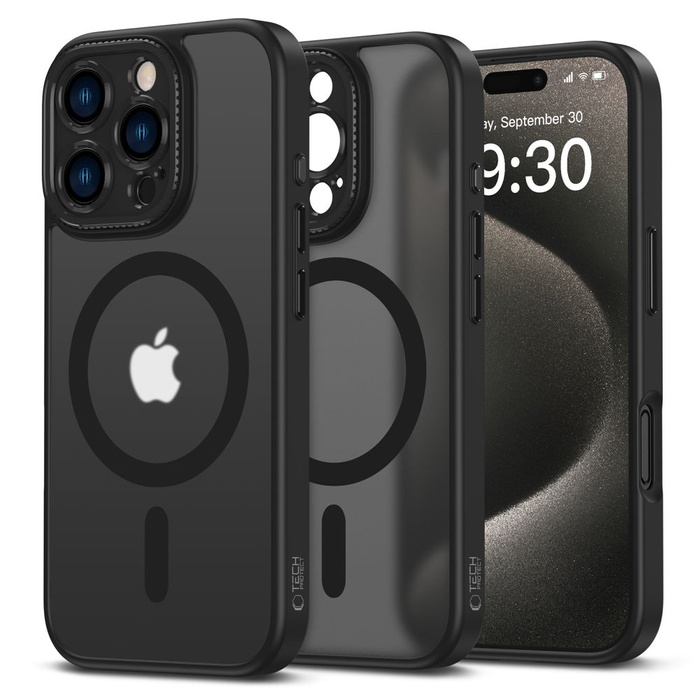ETUI TECH-PROTECT MAGCAM MAGSAFE IPHONE 16 PRO MAX MATTE BLACK