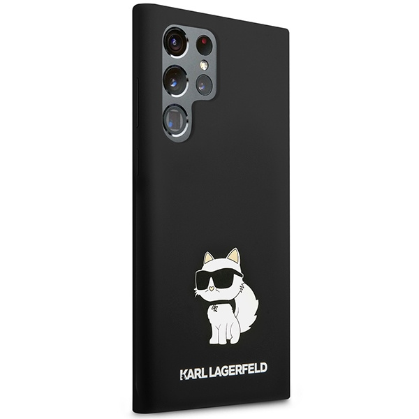 Obal Karl Lagerfeld Silicone NFT Choupette - Obal Samsung Galaxy S23 Ultra (černý) Case