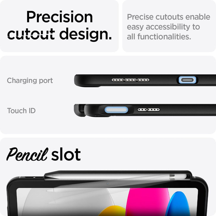 Spigen Rugged Armor IPad 10.9 2022 MATTE NEGRO