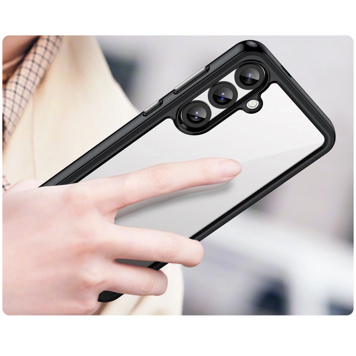 Outer Space Case with Gel Frame for Samsung Galaxy S25+ - Black