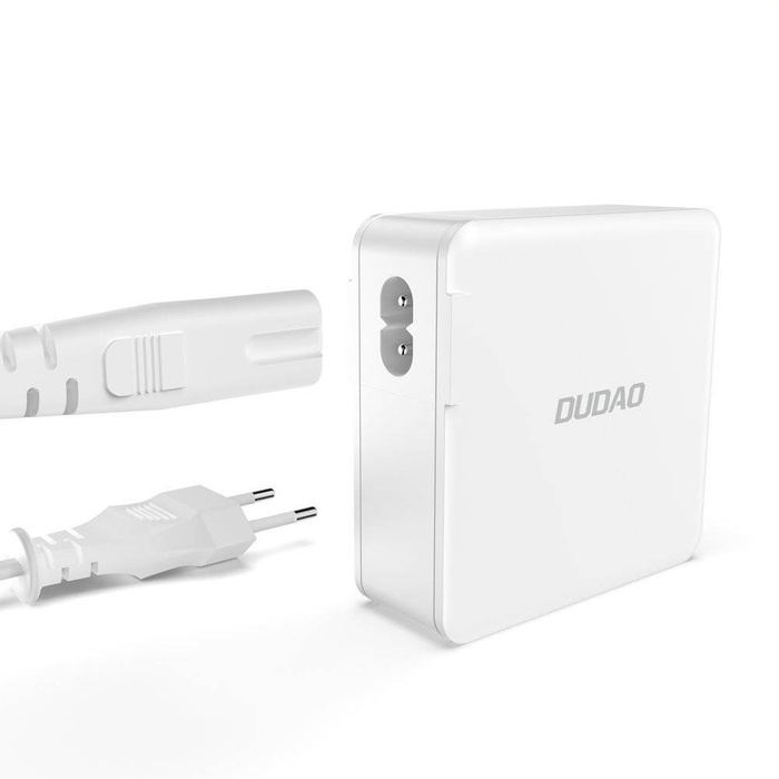 Cargador rápido GaN 100W 2 x USB-C / 2 x USB Dudao A100EU - blanco