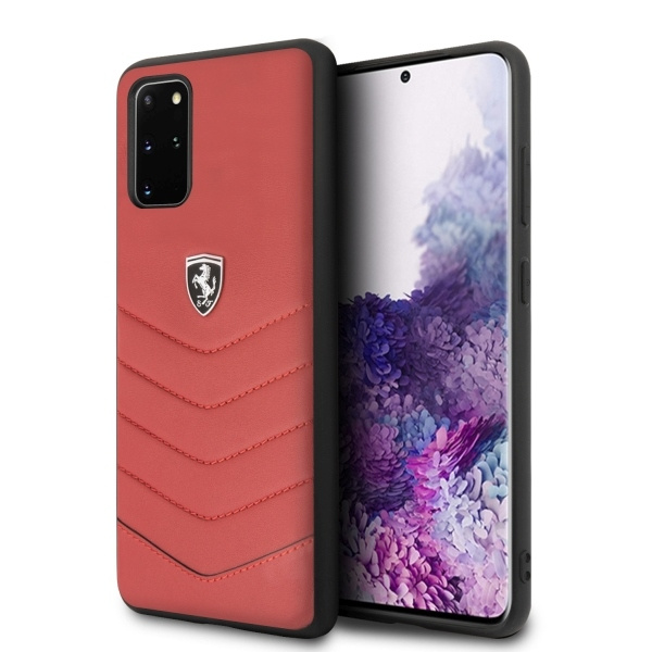 Coque FERRARI Etui rouge patrimoine pour Samsung Galaxy S20 Plus