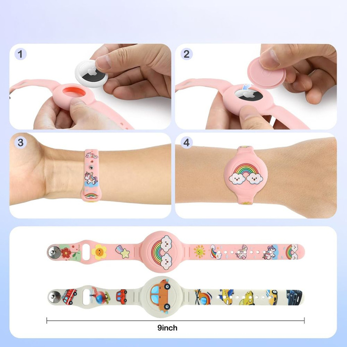 TECH-PROTECT SMOOTH FOR KIDS 2-PACK APPLE AIRTAG 1 / 2 COLORFUL