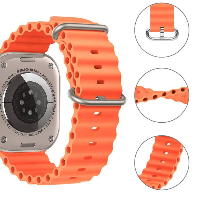 TECH-PROTECT ICONBAND PRO Apple Watch 4 / 5 / 6 / 7 / 8 / SE / ULTRA (42 / 44 / 45 / 49 MM) ARANCIO